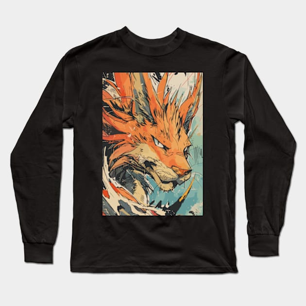 Red XIII FF7 Final Fantasy VII Rebirth Long Sleeve T-Shirt by peculiarbutcute